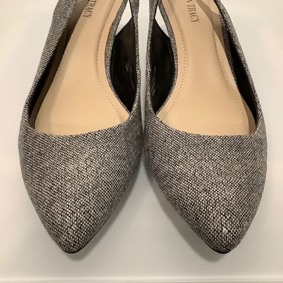 ‎ELLEN TRACY KITTEN HEEL SLINGBACK SHOES SZ 9M - Picture 10 of 12
